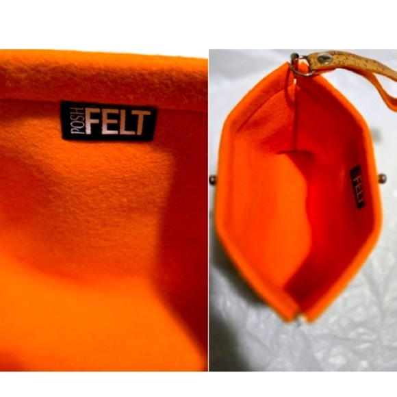 Posh Felt Cork and Felt Cosmetic/Accessory Bag. - Picture 6 of 6
